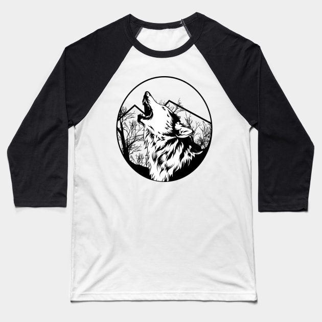 The Mountain Men's Northern Lights Baseball T-Shirt by medhat